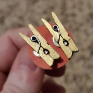 Clothespin Earrings